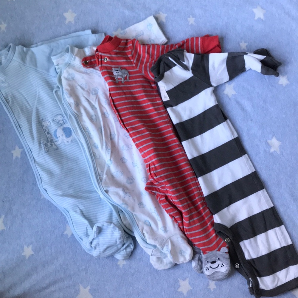 Various Brands Cotton Pajama Bundle (6 months)